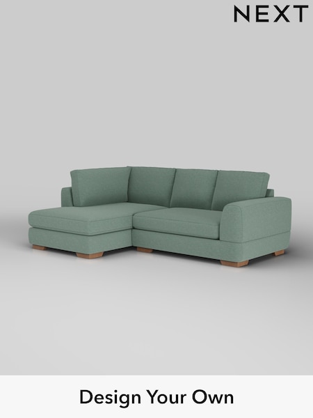 Fine Chenille Easy Clean/Light Forest Green Clayton (H35420) | £1,725