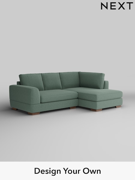 Fine Chenille Easy Clean/Light Forest Green Clayton (H35420) | £1,725