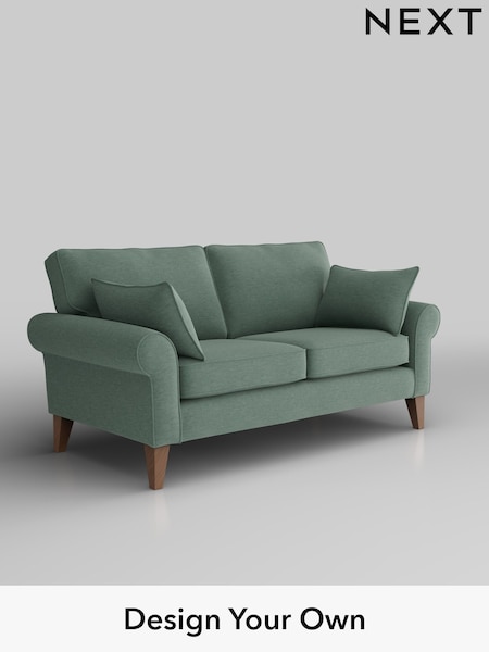 Fine Chenille Easy Clean/Light Forest Green Mallory (H35423) | £899