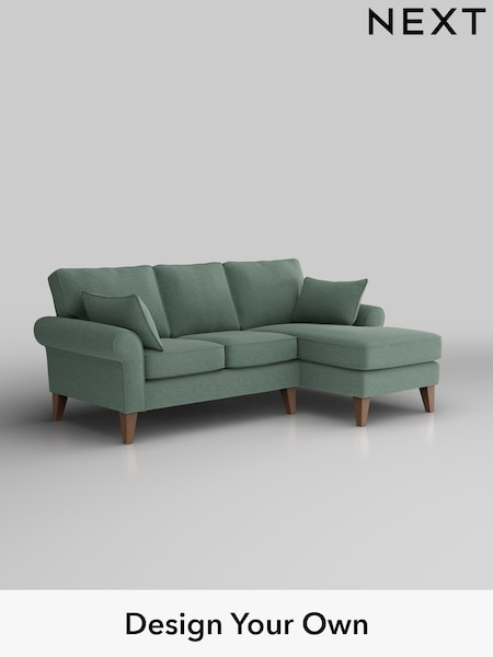Fine Chenille Easy Clean/Light Forest Green Mallory (H35423) | £1,475