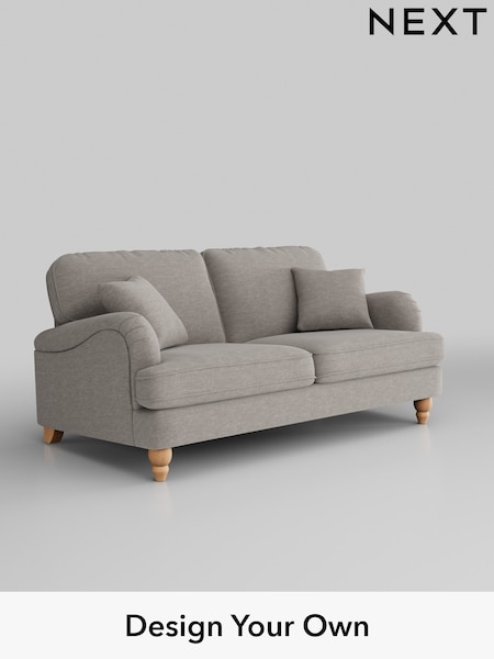 Fine Chenille Easy Clean/Light Steel Grey Lilly Ii (H35428) | £950