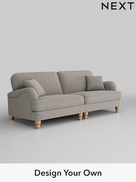 Fine Chenille Easy Clean/Light Steel Grey Lilly Ii (H35428) | £1,150