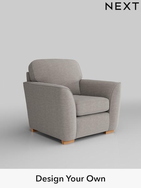 Fine Chenille Easy Clean/Light Steel Grey Malvern (H35430) | £625