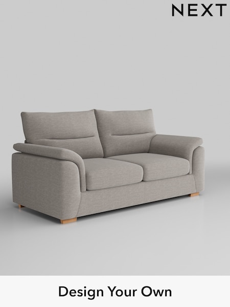 Fine Chenille Easy Clean/Light Steel Grey Hayden Highback (H35431) | £1,225