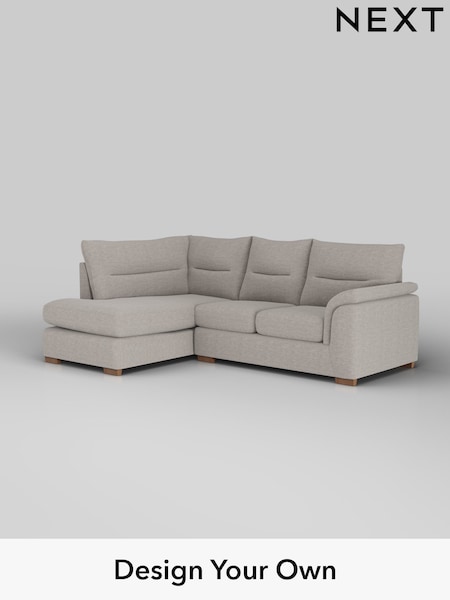 Fine Chenille Easy Clean/Light Steel Grey Hayden Highback (H35431) | £1,825