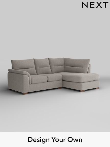 Fine Chenille Easy Clean/Light Steel Grey Hayden Highback (H35431) | £1,825