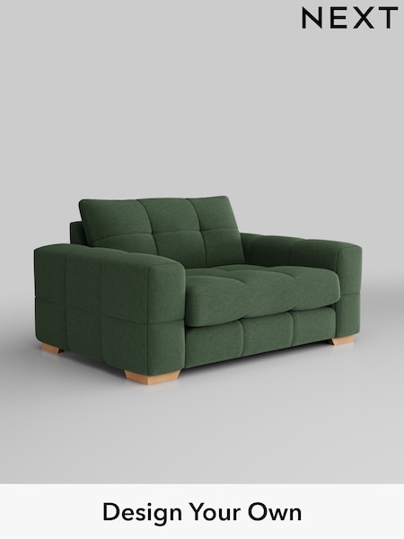 Fine Chenille Easy Clean/Mid Khaki Green Brooke Deep Sit (H35435) | £1,525