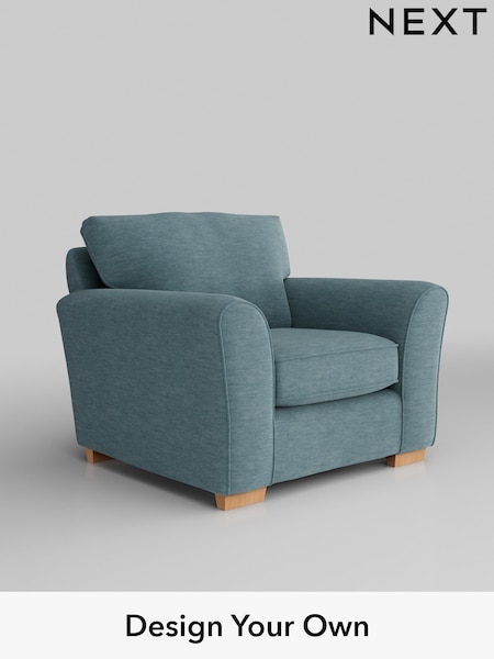 Fine Chenille Easy Clean/Mid Blue Michigan Ii (H35436) | £625