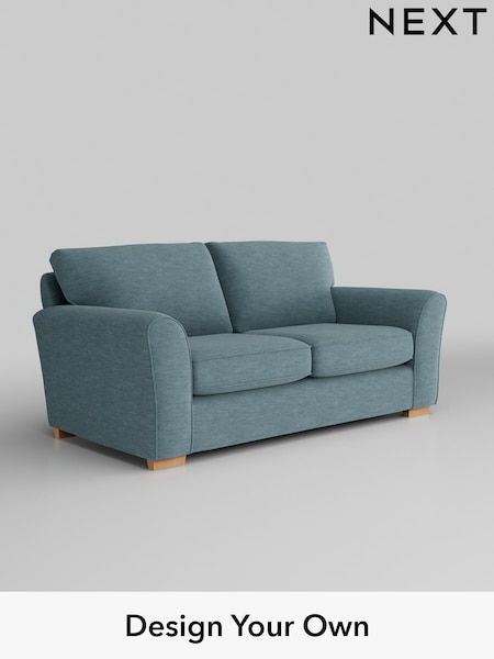 Fine Chenille Easy Clean/Mid Blue Michigan Ii (H35436) | £975