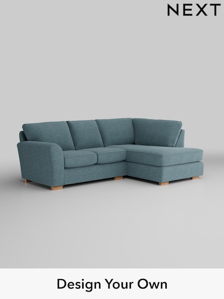 Fine Chenille Easy Clean/Mid Blue Michigan Ii (H35436) | £1,450