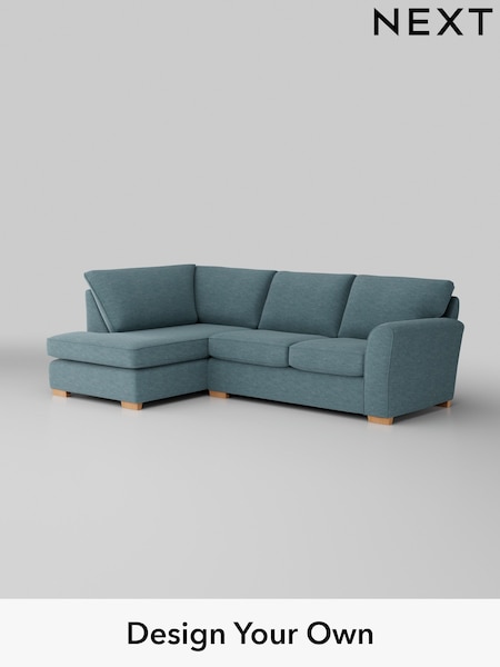 Fine Chenille Easy Clean/Mid Blue Michigan Ii (H35436) | £1,550