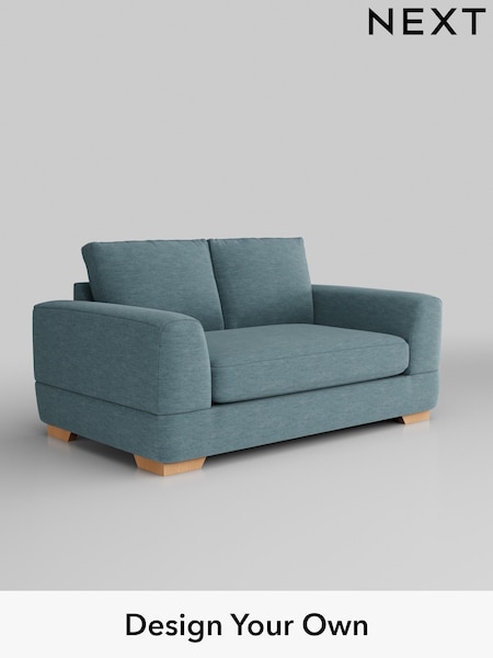 Fine Chenille Easy Clean/Mid Blue Clayton (H35439) | £1,125