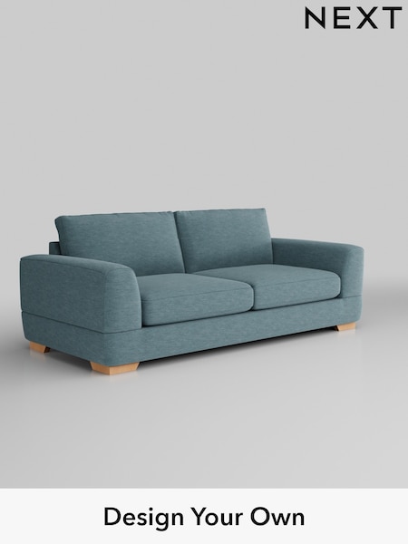 Fine Chenille Easy Clean/Mid Blue Clayton (H35439) | £1,325