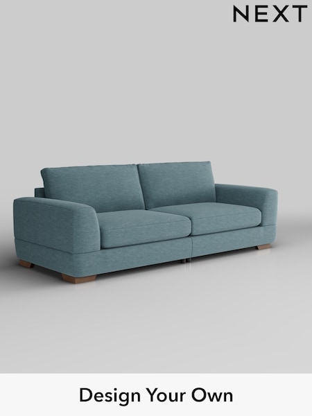 Fine Chenille Easy Clean/Mid Blue Clayton (H35439) | £1,425