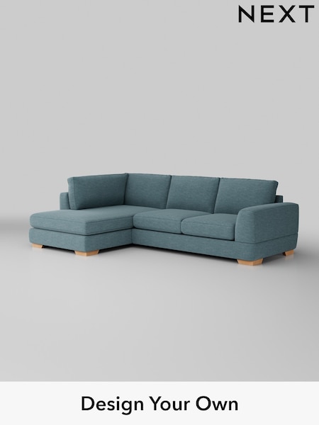 Fine Chenille Easy Clean/Mid Blue Clayton (H35439) | £1,825