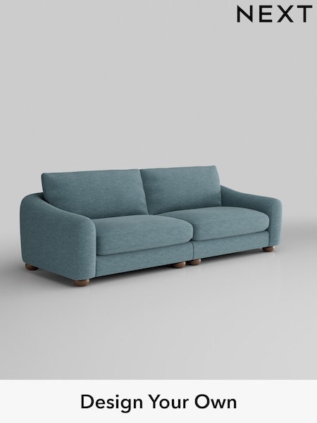 Fine Chenille Easy Clean/Mid Blue Arches (H35443) | £1,425