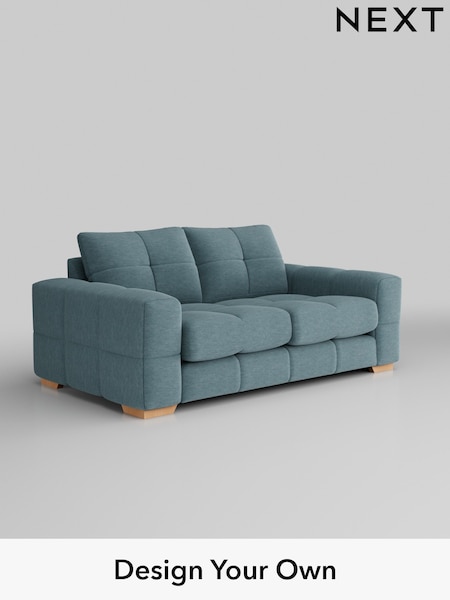 Fine Chenille Easy Clean/Mid Blue Brooke Deep Sit (H35444) | £1,625