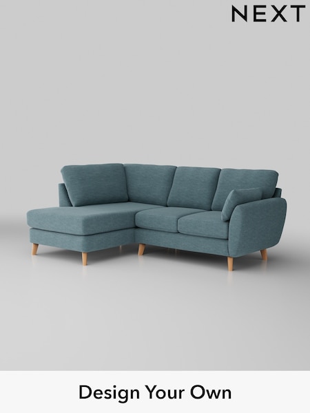 Fine Chenille Easy Clean/Mid Blue Wilson (H35447) | £1,599
