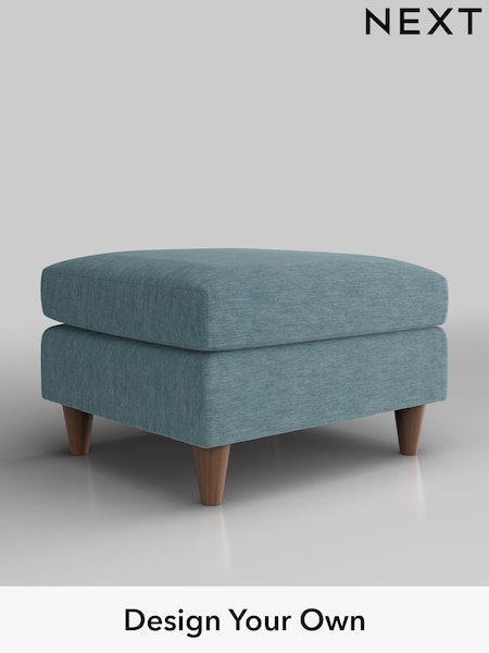 Fine Chenille Easy Clean/Mid Blue Elliot Highback (H35454) | £350