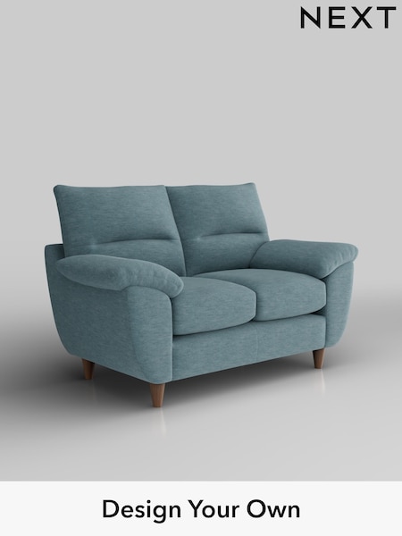 Fine Chenille Easy Clean/Mid Blue Elliot Highback (H35454) | £975