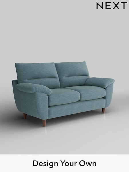 Fine Chenille Easy Clean/Mid Blue Elliot Highback (H35454) | £1,075