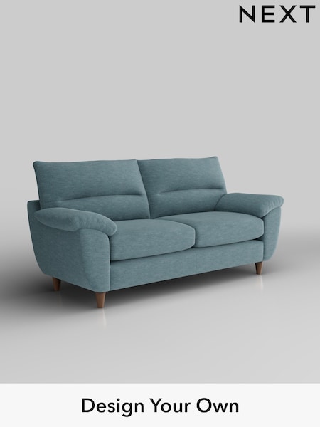 Fine Chenille Easy Clean/Mid Blue Elliot Highback (H35454) | £1,175