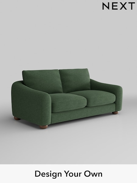 Fine Chenille Easy Clean/Mid Khaki Green Arches (H35455) | £1,225