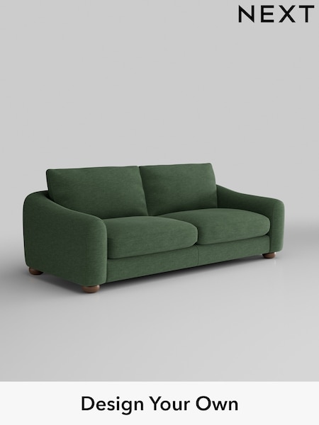 Fine Chenille Easy Clean/Mid Khaki Green Arches (H35455) | £1,325