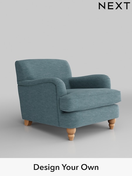 Fine Chenille Easy Clean/Mid Blue Lilly Ii (H35487) | £650