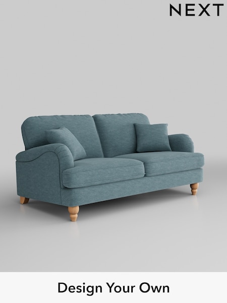 Fine Chenille Easy Clean/Mid Blue Lilly Ii (H35487) | £950