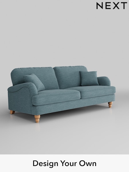 Fine Chenille Easy Clean/Mid Blue Lilly Ii (H35487) | £1,050