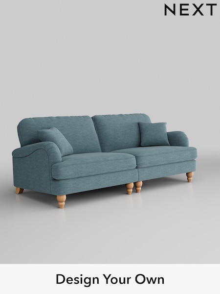 Fine Chenille Easy Clean/Mid Blue Lilly Ii (H35487) | £1,150