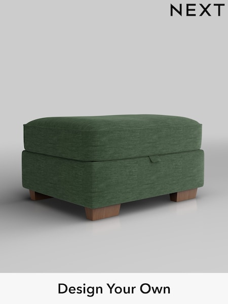 Fine Chenille Easy Clean/Mid Khaki Green Hayden Buttoned Back (H35488) | £499