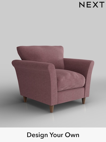 Fine Chenille Easy Clean/Mid Mulberry Purple Hartley Relaxed Sit (H35489) | £825