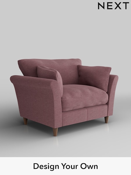 Fine Chenille Easy Clean/Mid Mulberry Purple Hartley Relaxed Sit (H35489) | £925