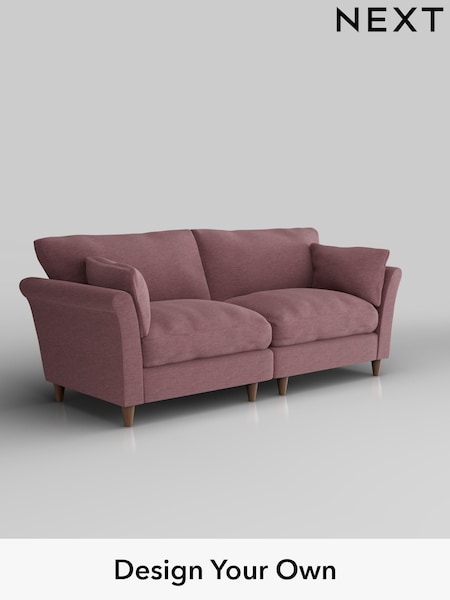 Fine Chenille Easy Clean/Mid Mulberry Purple Hartley Relaxed Sit (H35489) | £1,375