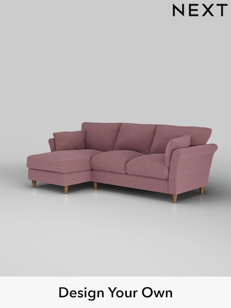 Fine Chenille Easy Clean/Mid Mulberry Purple Hartley Relaxed Sit (H35489) | £1,899