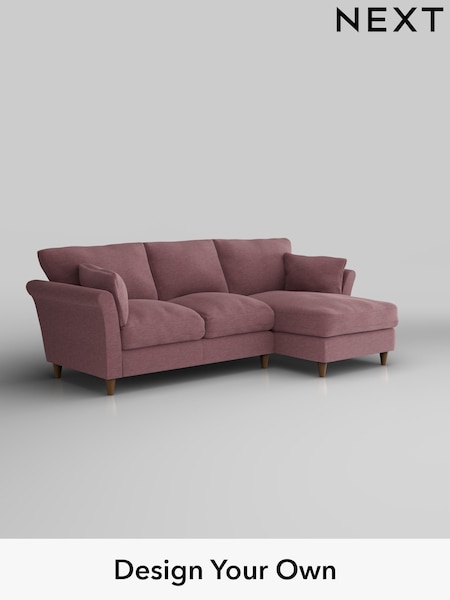 Fine Chenille Easy Clean/Mid Mulberry Purple Hartley Relaxed Sit (H35489) | £1,899