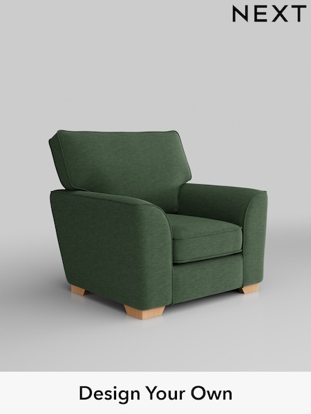 Fine Chenille Easy Clean/Mid Khaki Green Stamford Grand Relaxed Sit (H35492) | £799