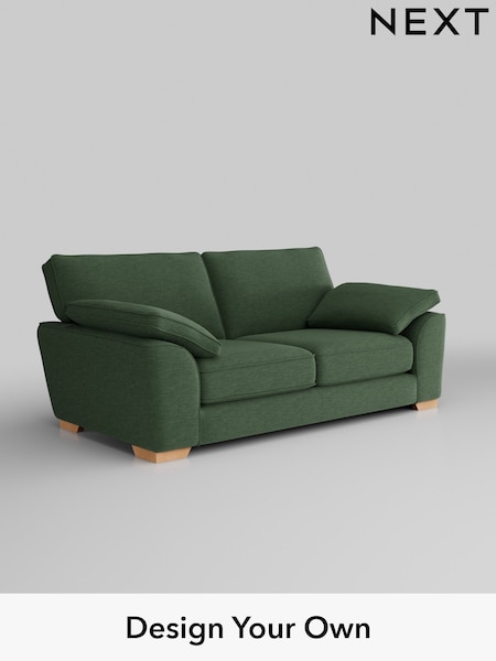 Fine Chenille Easy Clean/Mid Khaki Green Stamford Grand Relaxed Sit (H35492) | £1,725