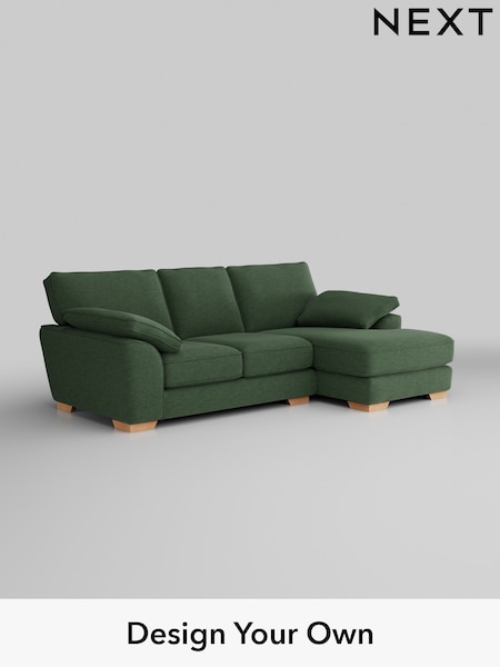 Fine Chenille Easy Clean/Mid Khaki Green Stamford Grand Relaxed Sit (H35492) | £2,275