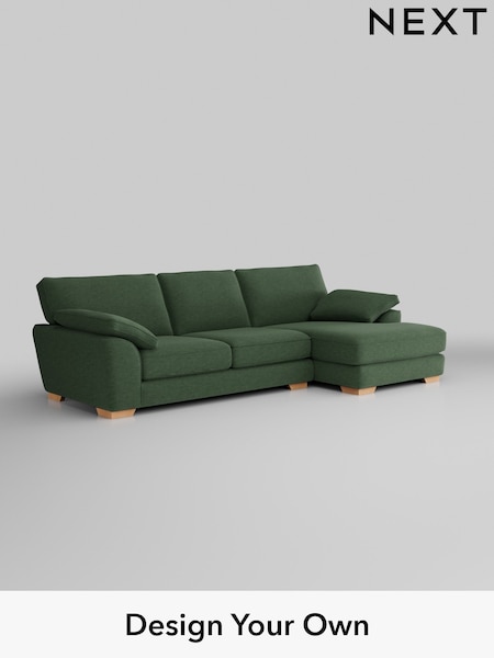 Fine Chenille Easy Clean/Mid Khaki Green Stamford Grand Relaxed Sit (H35492) | £2,550