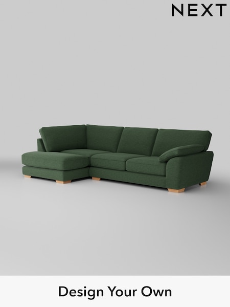Fine Chenille Easy Clean/Mid Khaki Green Stamford Grand Relaxed Sit (H35492) | £2,525