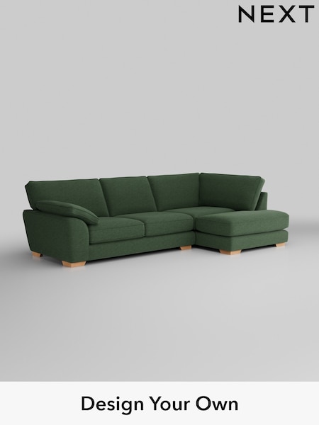 Fine Chenille Easy Clean/Mid Khaki Green Stamford Grand Relaxed Sit (H35492) | £2,525