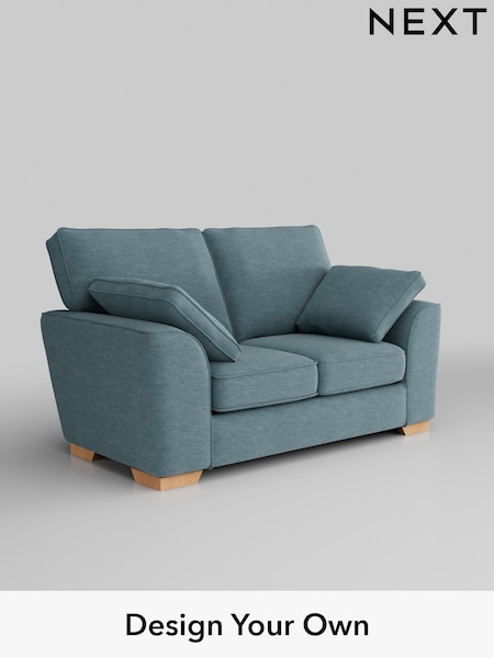 Fine Chenille Easy Clean/Mid Blue Stamford (H35495) | £1,050