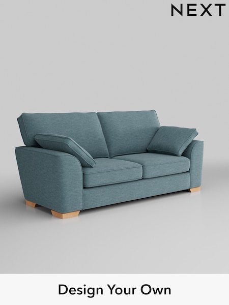 Fine Chenille Easy Clean/Mid Blue Stamford (H35495) | £1,250