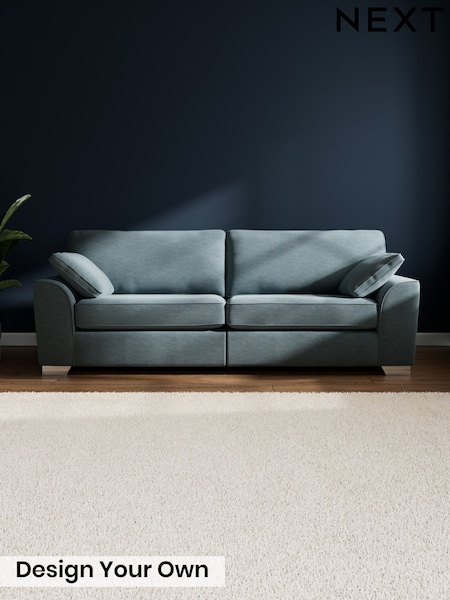 Fine Chenille Easy Clean/Mid Blue Stamford (H35495) | £1,350