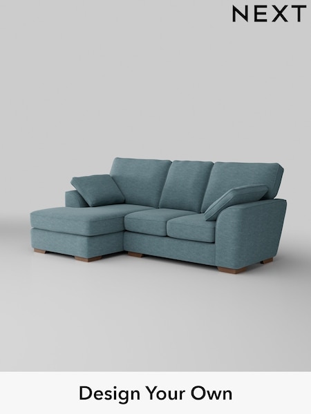 Fine Chenille Easy Clean/Mid Blue Stamford (H35495) | £1,699