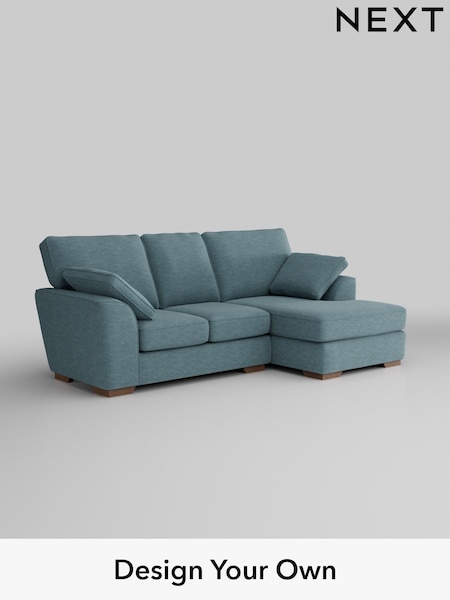 Fine Chenille Easy Clean/Mid Blue Stamford (H35495) | £1,699