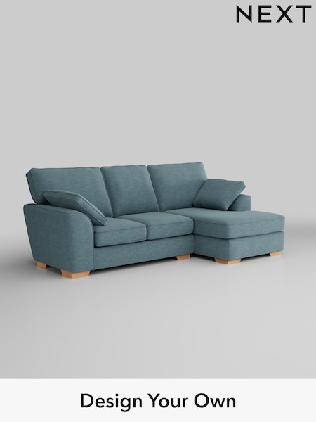 Fine Chenille Easy Clean/Mid Blue Stamford (H35495) | £1,799